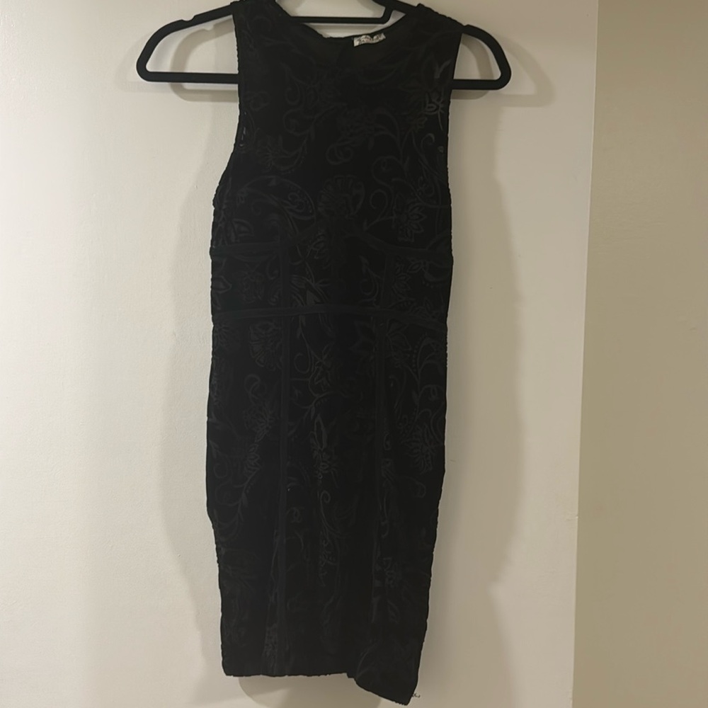 Free people velvet body con dress